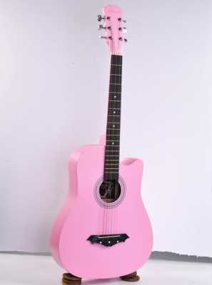 粉色吉他图片唯美-图3